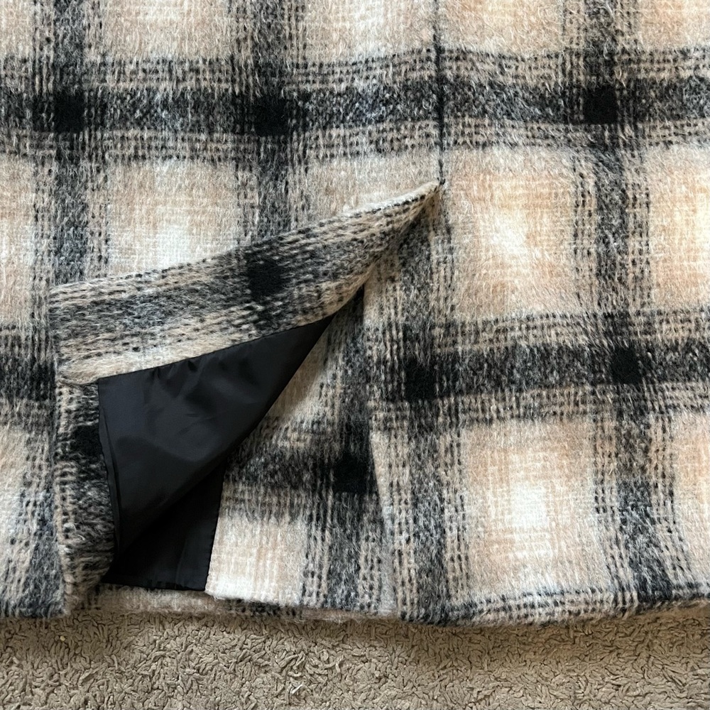 OLD NAVY Soft Brushed Plaid Coat - Picture 8 of 11